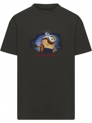 Тениска Minions in the makin Heavy Oversize Tee black XXL