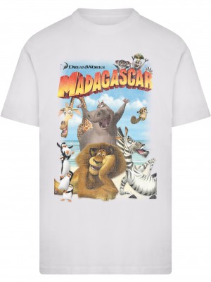 Тениска Madagascar Distressed Tee white XXL