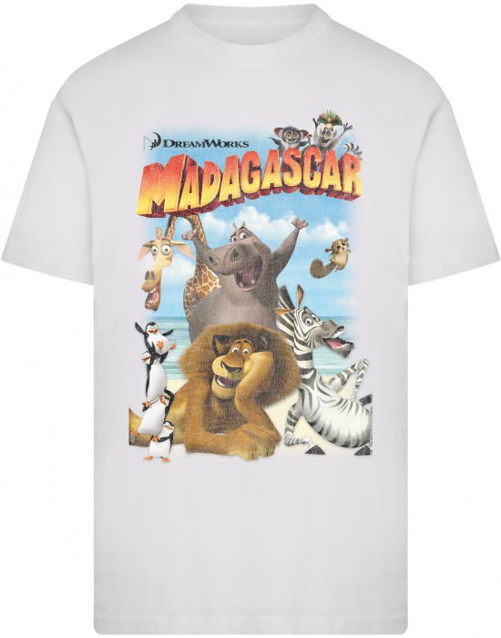 Тениска Madagascar Distressed Tee white XXL
