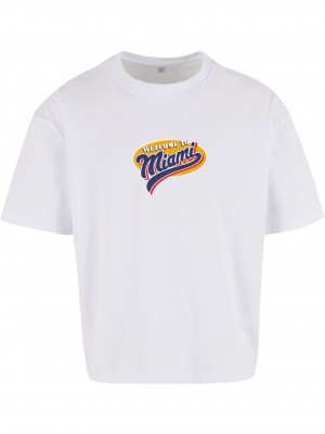 Тениска Scarface Miami Cropped Tee white XXL