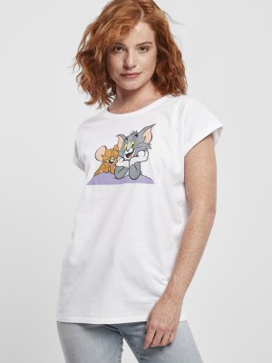Тениска Ladies Tom & Jerry Pose Tee white XS