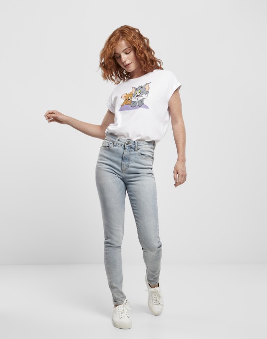 Тениска Ladies Tom & Jerry Pose Tee white XS