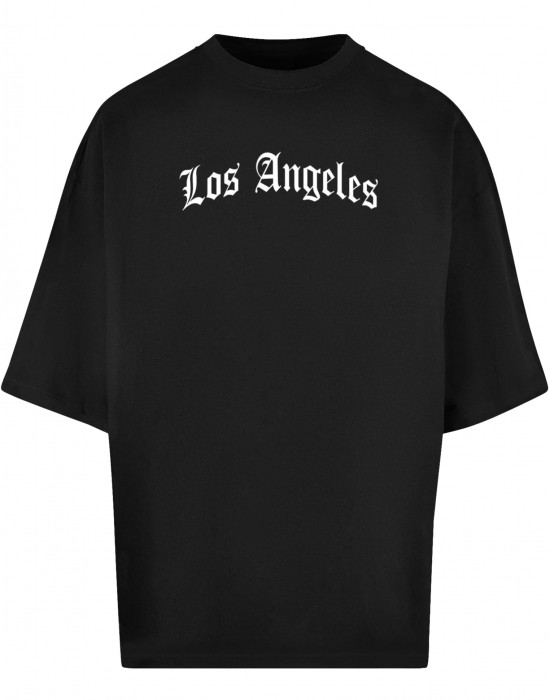 Тениска Los Angeles Wording New Huge Tee black XXL