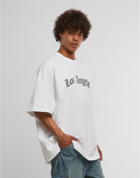 Тениска Los Angeles Wording New Huge Tee white XL