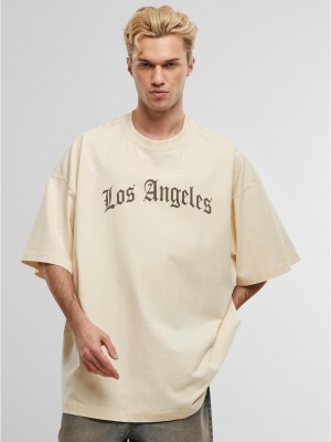 Тениска Los Angeles Wording New Huge Tee whitesand XXL