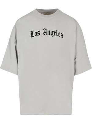 Тениска Los Angeles Wording New Huge Tee lightasphalt XXL