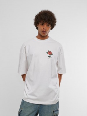 Тениска Rose Huge Tee white XXL