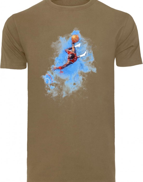 Тениска Basketball Clouds Tee olive M