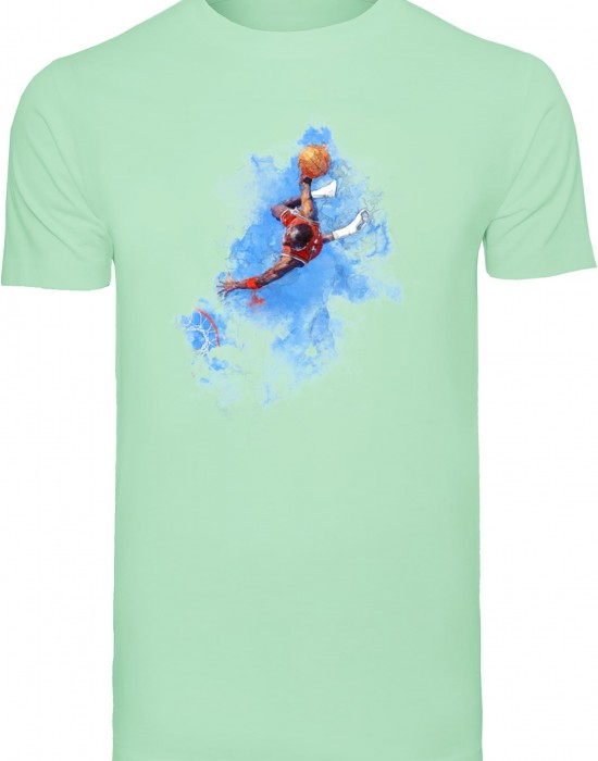 Тениска Basketball Clouds Tee neo mint XL