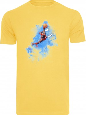 Тениска Basketball Clouds Tee taxi yellow XXL