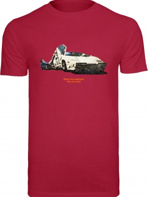 Тениска Weekend Wolf Tee burgundy L