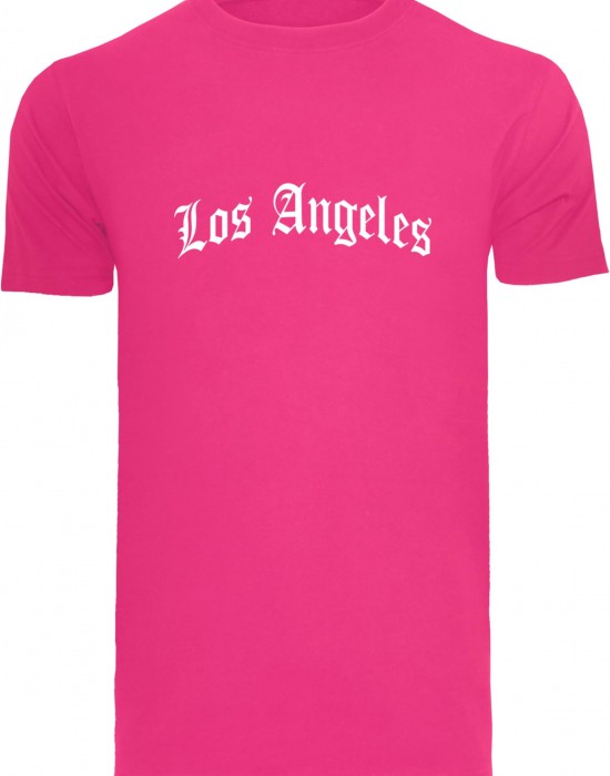 Тениска Los Angeles Wording Tee hibiskus pink XXL