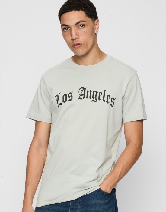 Тениска Los Angeles Wording Tee lightasphalt XXL
