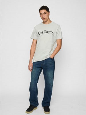 Тениска Los Angeles Wording Tee lightasphalt XXL