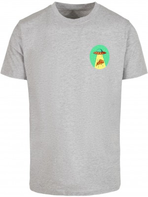 Тениска Ufo Pizza Tee heather grey XL