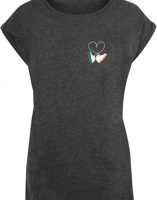 Дамска тениска Ladies Kicks Love Extended Shoulder Tee charcoal XXL