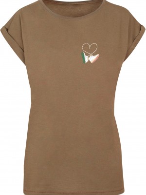 Дамска тениска Ladies Kicks Love Extended Shoulder Tee olive XXL
