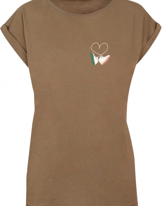 Дамска тениска Ladies Kicks Love Extended Shoulder Tee olive XXL