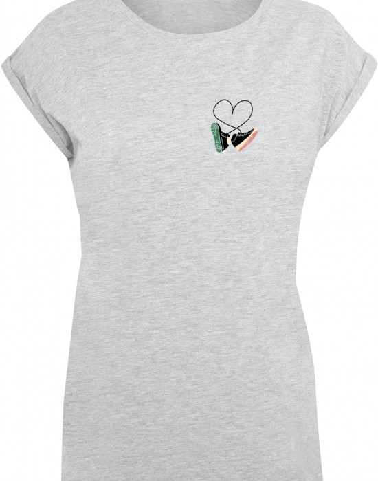 Дамска тениска Ladies Kicks Love Extended Shoulder Tee heather grey XXL