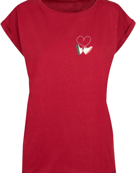 Дамска тениска Ladies Kicks Love Extended Shoulder Tee burgundy XS