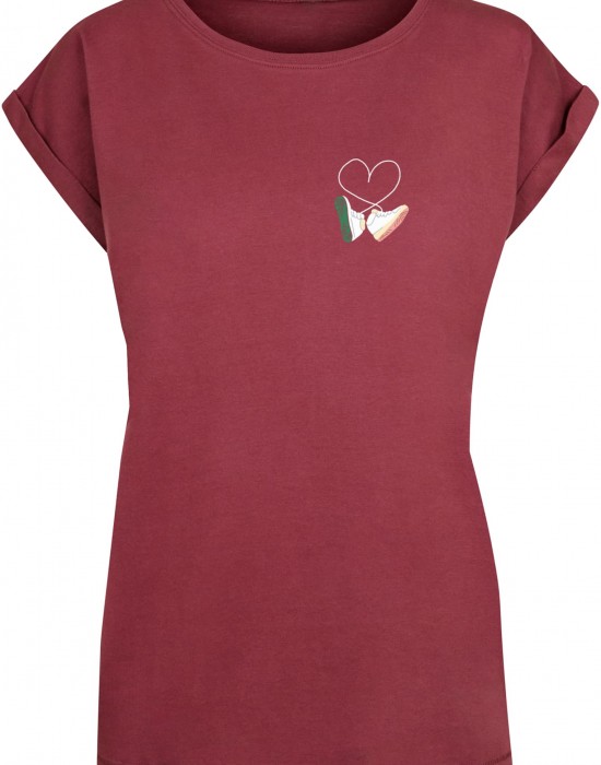 Дамска тениска Ladies Kicks Love Extended Shoulder Tee cherry XL