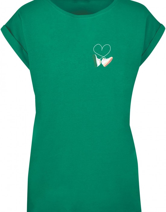 Дамска тениска Ladies Kicks Love Extended Shoulder Tee forest green XS