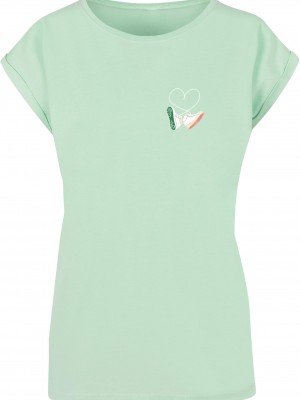 Дамска тениска Ladies Kicks Love Extended Shoulder Tee neo mint M