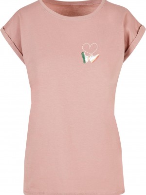 Дамска тениска Ladies Kicks Love Extended Shoulder Tee duskrose XXL