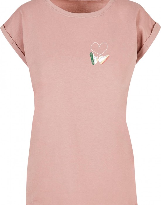 Дамска тениска Ladies Kicks Love Extended Shoulder Tee duskrose XXL