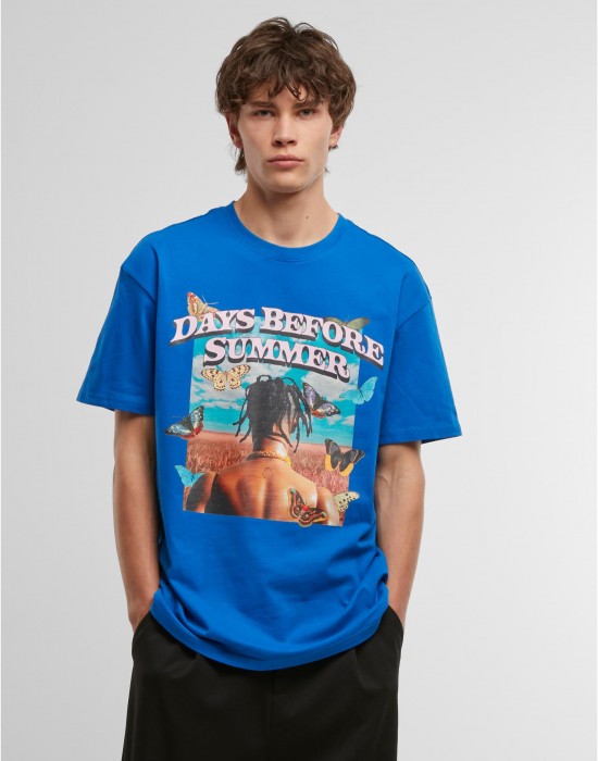 Тениска Days Before Summer Oversize Tee cobalt blue XXL