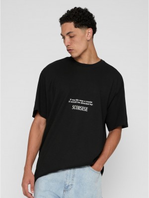 Тениска Movie Oversize Tee black XXL