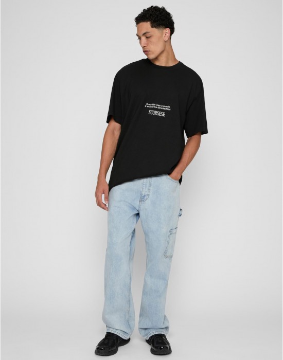 Тениска Movie Oversize Tee black XXL