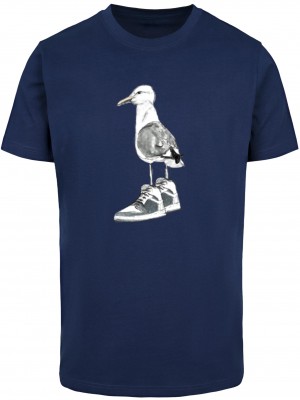 Тениска Seagull Sneakers Tee light navy XXL