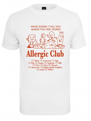 Тениска Allergic Club Tee white XXL