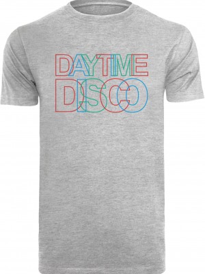 Тениска Daytime Disco Tee T-Shirt Round Neck heather grey XXL