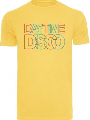 Тениска Daytime Disco Tee T-Shirt Round Neck taxi yellow S