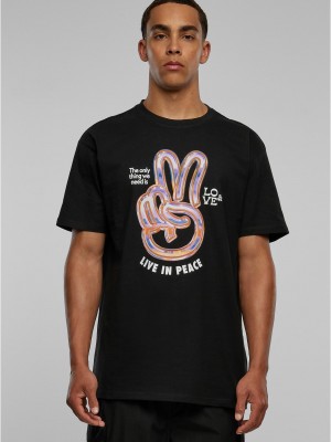 Овърсайз тениска Live in Peace Oversize Tee black XXL