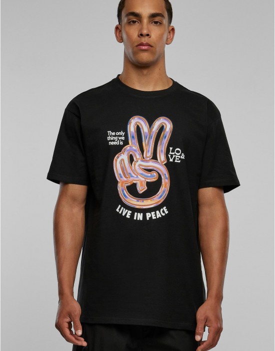 Овърсайз тениска Live in Peace Oversize Tee black XXL