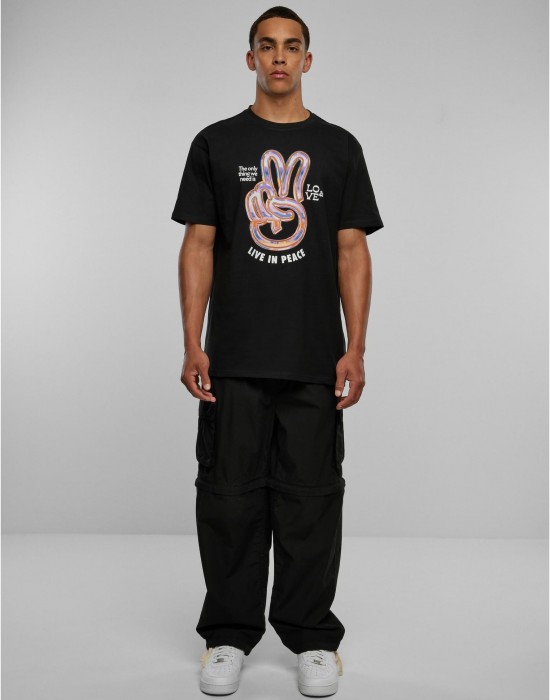 Овърсайз тениска Live in Peace Oversize Tee black XXL