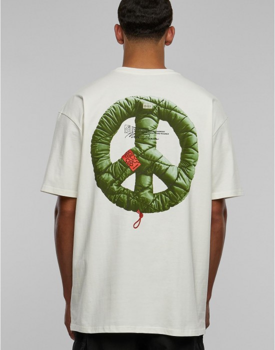 Тениска Puffer Peace Huge Tee whitesand XXL