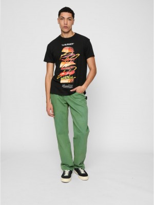 Тениска A Burger Tee black XXL