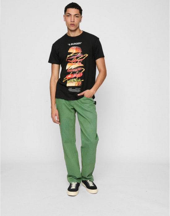 Тениска A Burger Tee black XXL