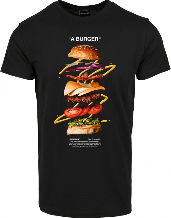 Тениска A Burger Tee black XXL