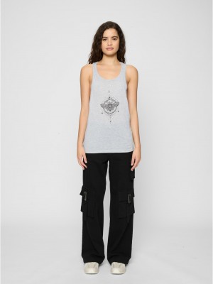 Дамска тениска Ladies Moth Tee heather grey XS