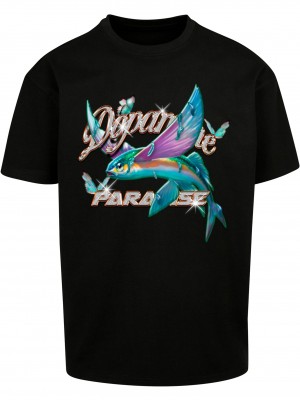 Тениска Dopamine Paradise Oversize Tee black XL