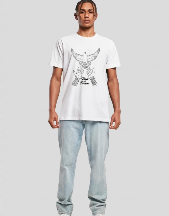 Тениска Peace & Freedom Tee white XXL