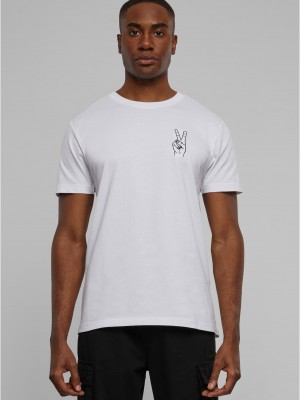Тениска Peace Sign Tee EMB white XXL