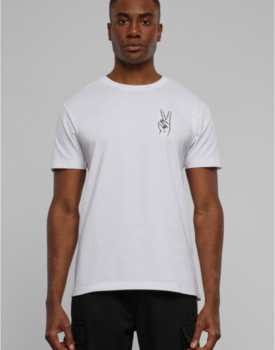 Тениска Peace Sign Tee EMB white XXL