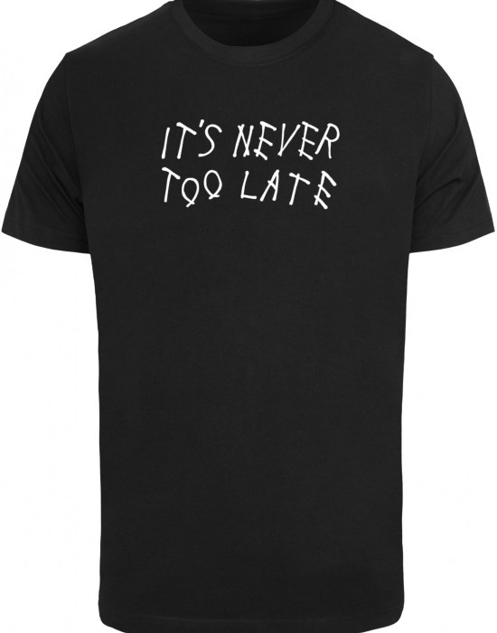 Тениска It Is Never Too Late Tee black XXL