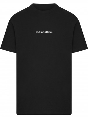 Тениска Out Of Office EMB Tee black XXL
